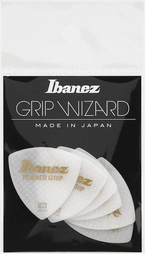 IBANEZ Grip Wizard Series Rubber Grip Pick weiß 6 Stück