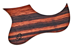 ORTEGA Pickguard für Ukulele gestreiftes Ebenholz für CC & SO