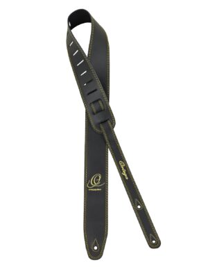 Ortega Gitarrengurt Glattleder Länge 1420 mm (55,9"), Breite 65 mm (2,56") Schwarz