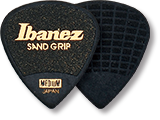 IBANEZ Grip Wizard Series Sand Grip Flat Pick schwarz 6 Stück