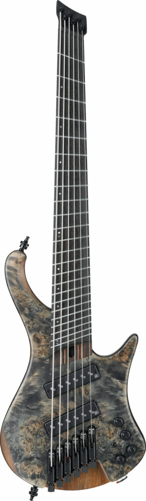 IBANEZ EHB Serie E-Bass 6 String Multiscale Black Ice Flat +Bag PGPGB