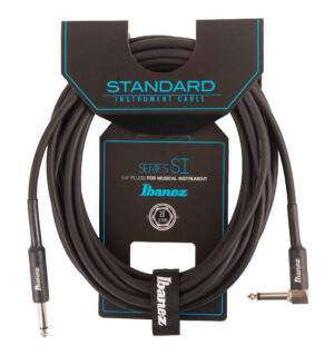 IBANEZ SI Serie (Standard) Instrumentenkabel - Gerade & abgewinkelter Stecker Klinke - Klinke, Schwarz - 6,10 m / 20 ft