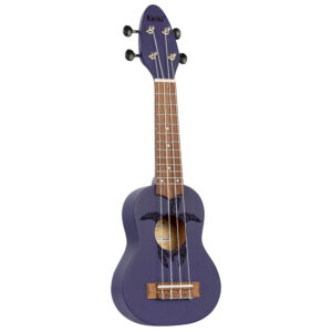 KEIKI Ukulele 4 String Sopranino Tortiose/Turtle Lasering/ KEIKI Headstock/A D F# B/ Purple