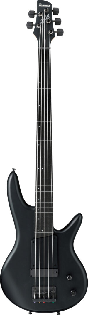 IBANEZ Gary Willis Signature E-Bass 5 String Fretless Black Flat