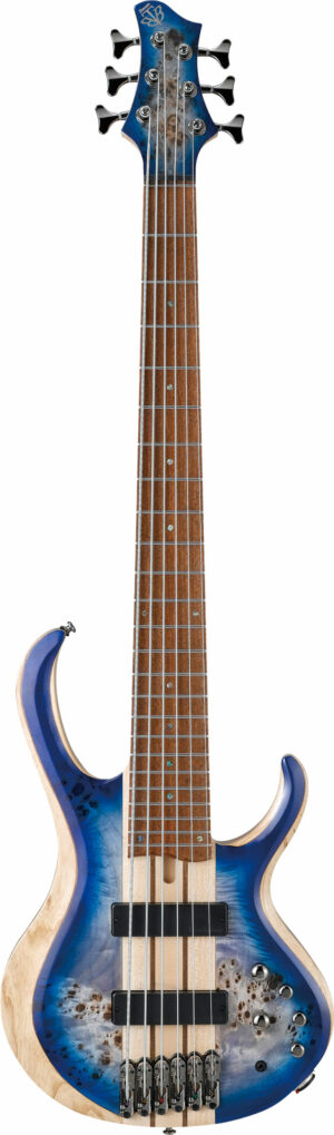 IBANEZ BTB Serie E-Bass 6 String Cerulean Blue Burst Low Gloss