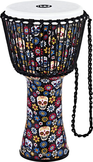 MEINL Percussion Travel Series Djembe 12" Day of the Dead Finish Synthetikfell
