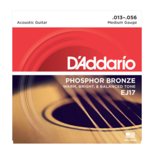 EJ17 D'Addario EJ17 Saiten für Akustikgitarre, Phosphorbronze, Medium, 13-56