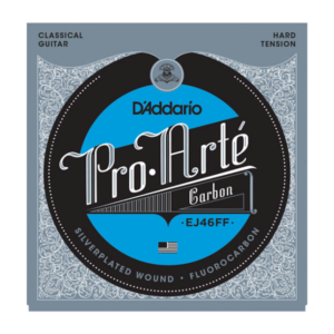 EJ46FF D'Addario EJ46FF ProArte Carbon Classical Guitar Strings, Dynacore Basses, Hard Tension