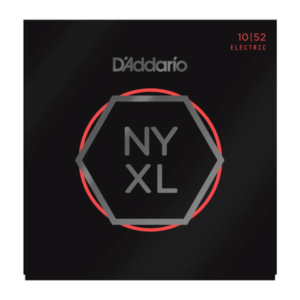 NYXL1052 D'Addario NYXL1052 mit Nickelbronze umsponnene Saiten für E-Gitarren, leichte Spannung hohe Saiten, hohe Spannung tiefe Saiten, 10-52