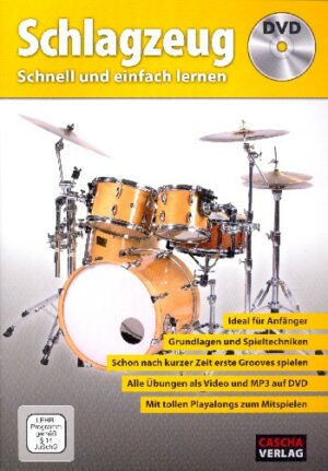 Schlagzeug schnell und einfach lernen (+MP3-DVD) für Schlagzeug