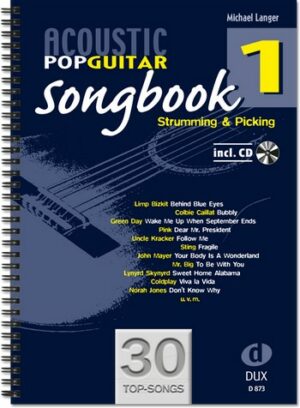 Acoustic Pop Guitar Songbook vol.1 (+CD): for guitar/tab