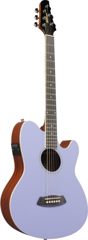 IBANEZ Talman Akustikgitarre Doppel Cutaway Preamp 6 String Lavender