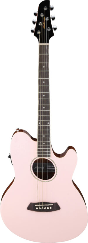 IBANEZ Talman Akustikgitarre Doppel Cutaway Preamp 6 String Pastel Pink