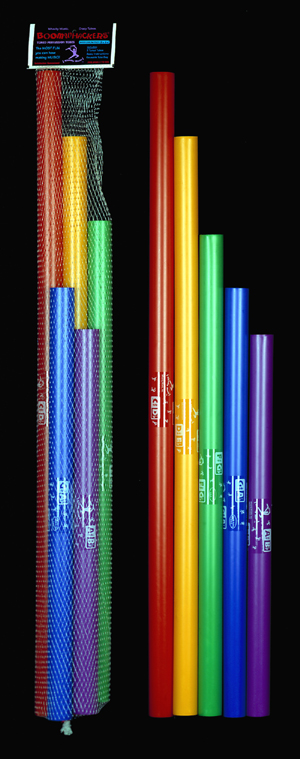 Chromatischer Bass Ergänzungssatz zu BW-JG mit 5 Boomwhackers C# - D# - F# - G# - A#/Bb