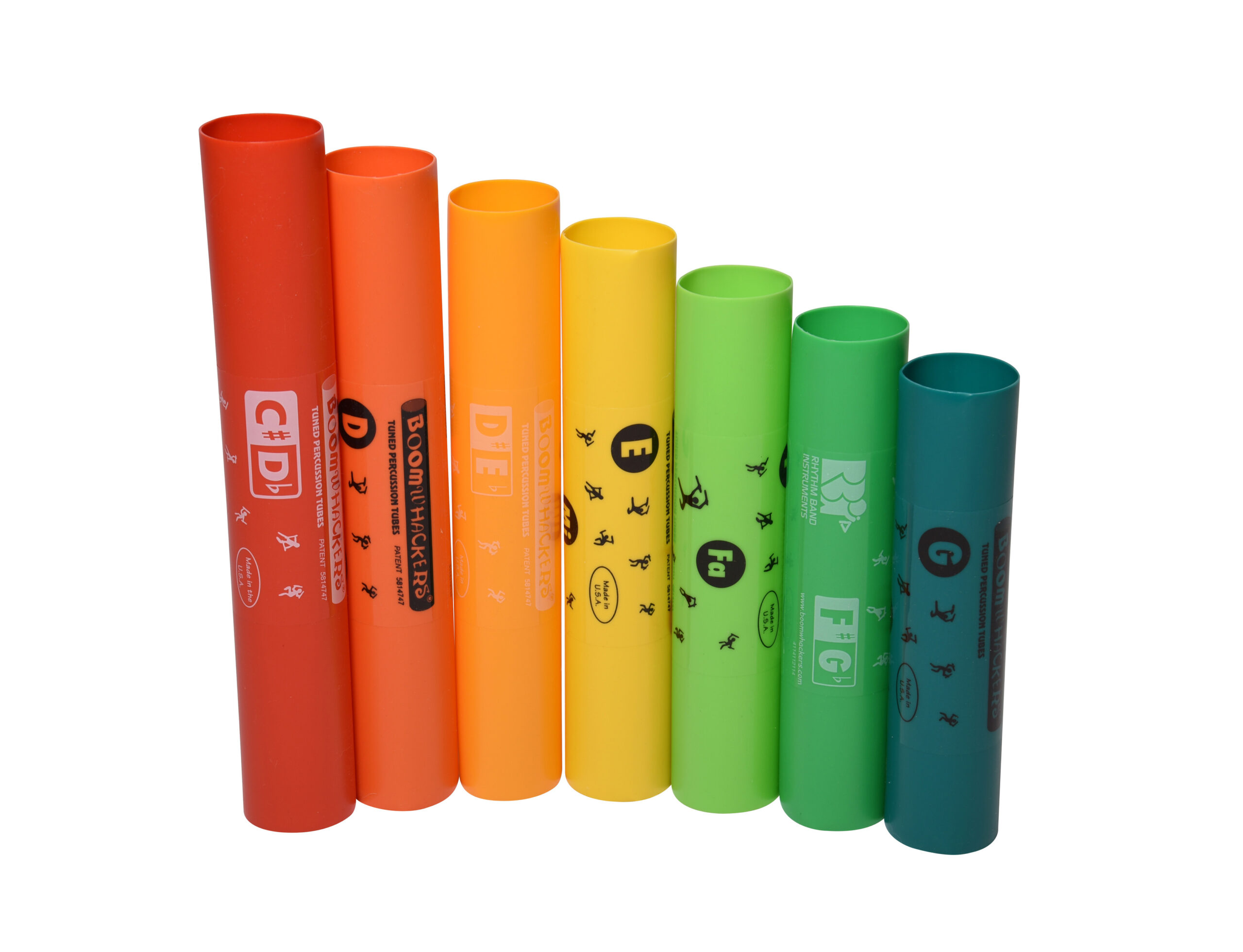 Diskant Ergänzungs Satz mit 7 Boomwhackers C#'' - D'' - D#'' - E'' - F'' - F#'' - G''