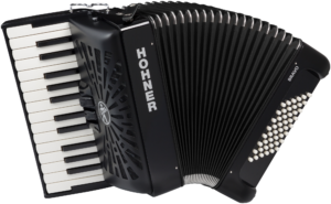 HOHNER Akkordeon, Bravo II 48, schwarz, silent key