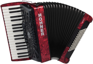 HOA16632 HOHNER Akkordeon, Bravo III 72, rot, silent key