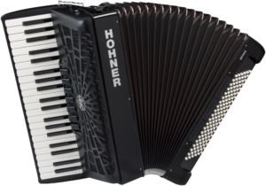 HOA16822 HOHNER Akkordeon, Bravo III 120, schwarz, silent key