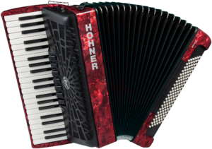 HOA16832 HOHNER Akkordeon, Bravo III 120, rot, silent key