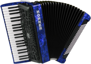 HOA16842 HOHNER Akkordeon, Bravo III 120, blau, silent key