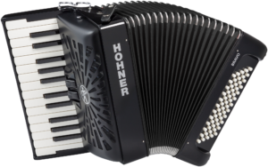 HOA16962 HOHNER Akkordeon, Bravo II 60, schwarz, silent key