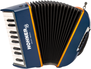 HOA2900 HOHNER Akkordeon, XS, blau-orange, für Einsteiger