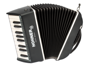 HOA2902 HOHNER Akkordeon, XS, weiß-grau, für Einsteiger