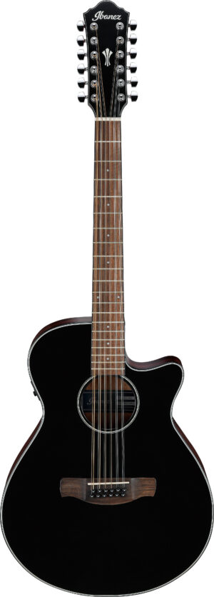 IBANEZ AEG Series Akustikgitarre 12 String Black High Gloss