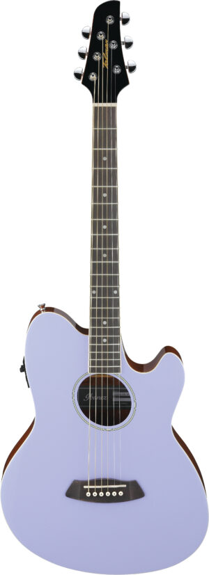 IBANEZ Talman Akustikgitarre Doppel Cutaway Preamp 6 String Lavender