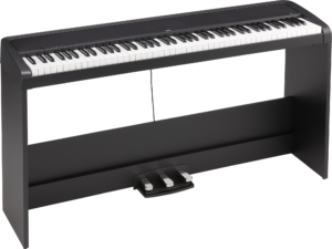 KORG Digitalpiano, B2+Stand, 12 Sounds, 2x15 Watt, schwarz