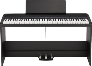 KORG Digitalpiano, B2+Stand, 12 Sounds, 2x15 Watt, schwarz
