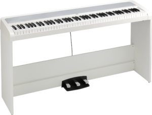KORG Digitalpiano, B2+Stand, 12 Sounds, 2x15 Watt, weiß