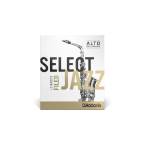 RSF10ASX2S Rico Select Jazz Alt-Saxophonblätter, „filed“, Stärke 2, weich, 10er-Packung