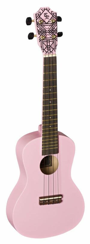 Concert Ukulele Korpus Agathis BATON ROUGE UR1-C-mpk matt pink