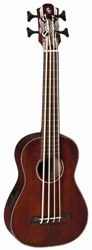 Bass Ukulele Decke Fichte BATON ROUGE UV11-BS-SCR screwed crimson