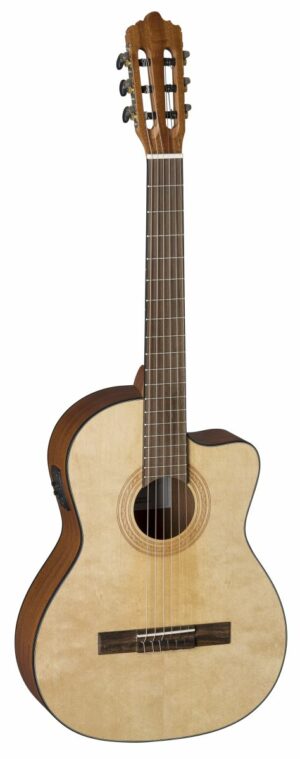 Konzertgitarre 7/8 Cutaway Small Neck LA MANCHA Rubinito LSM/63-CEN